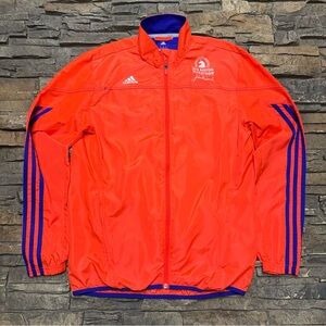 Adidas Running Windbreaker Jacket Boston Marathon 2015 Men‎ XL Neon John Hancock